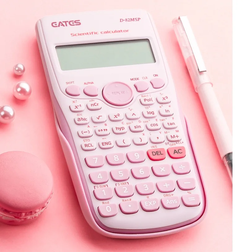 

Digital Scientific Calculator 240 Functions 82MS Statistics Mathematics 2Line Display D-82MSP for student school undergraduate