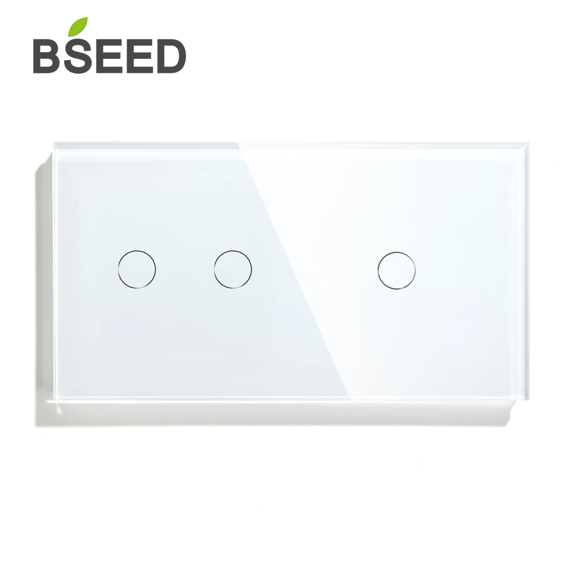 Bseed сенсорный выключатель 1Gang 2 Gang ЕС Стандартный Сенсор переключатель черный