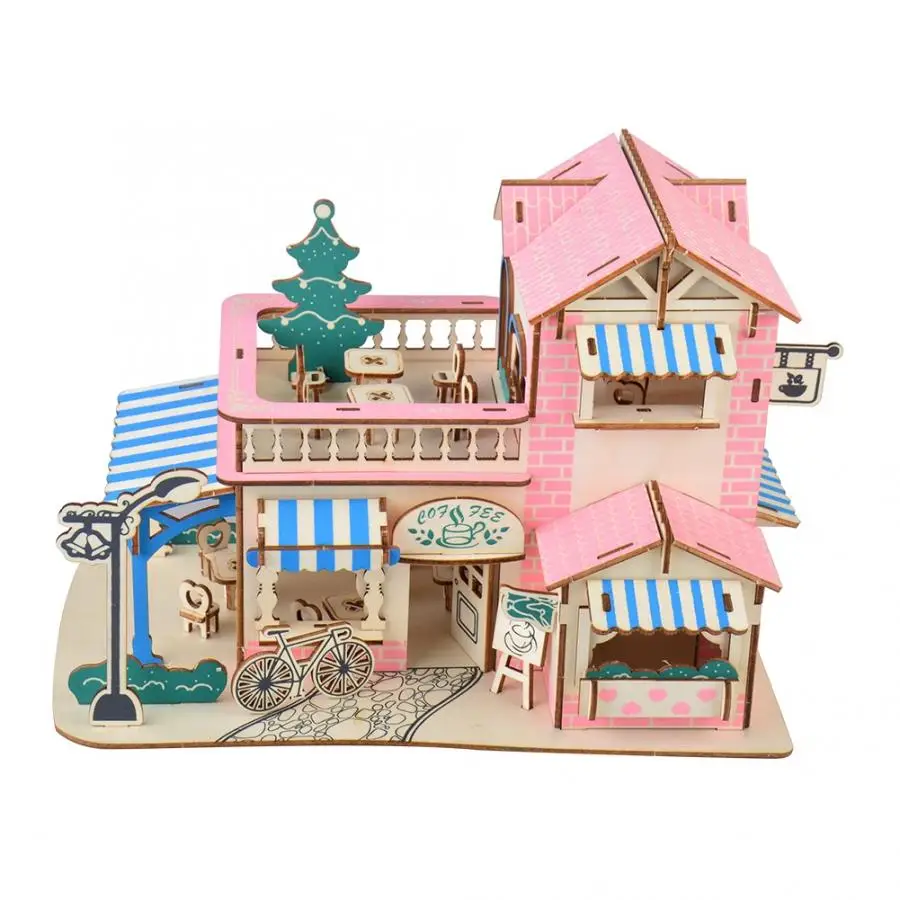 Детский Кукольный домик ручной работы садовая мебель миниатюрная модель домика