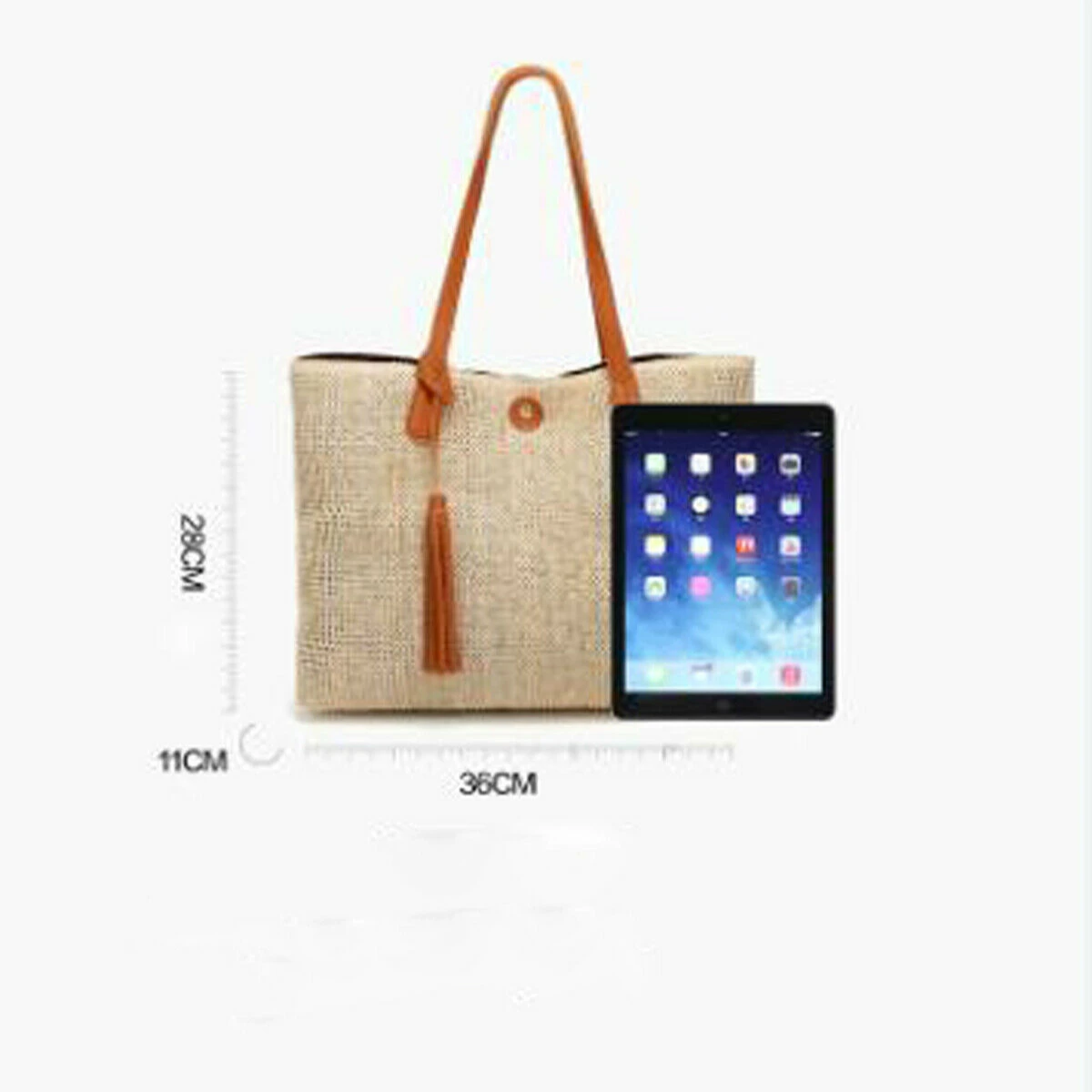 

Casual large-capacity straw bag women's hand-woven handbag fashion beach Tote Bohemia