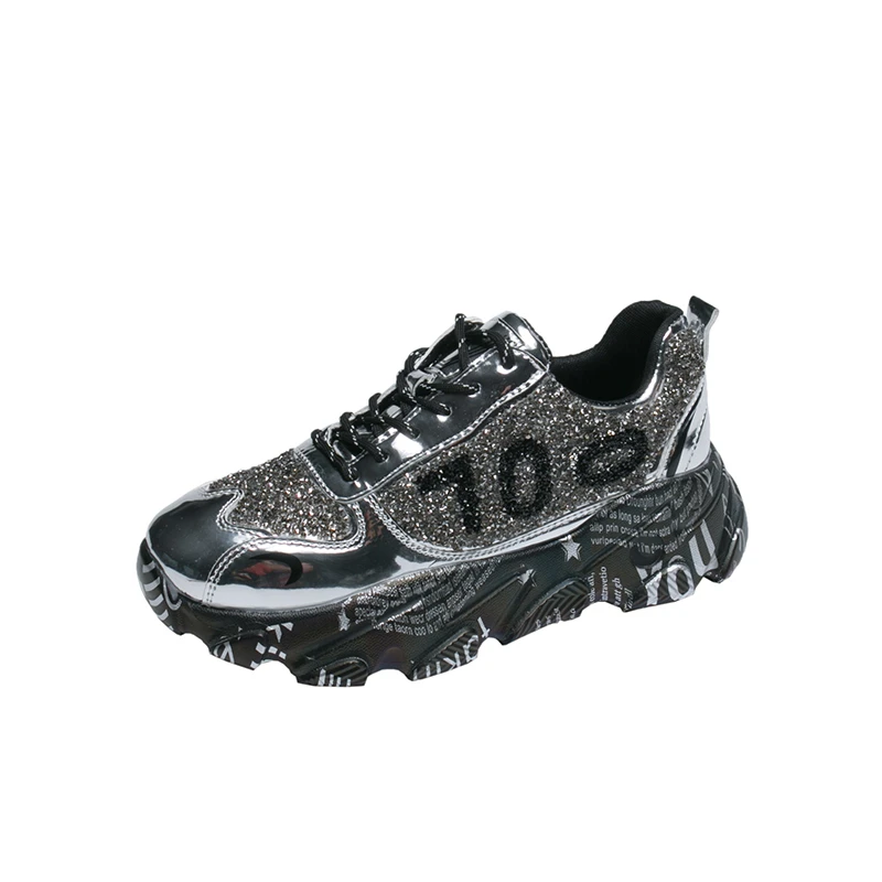 Женские кроссовки на массивной вулканизированной подошве дизайнерские