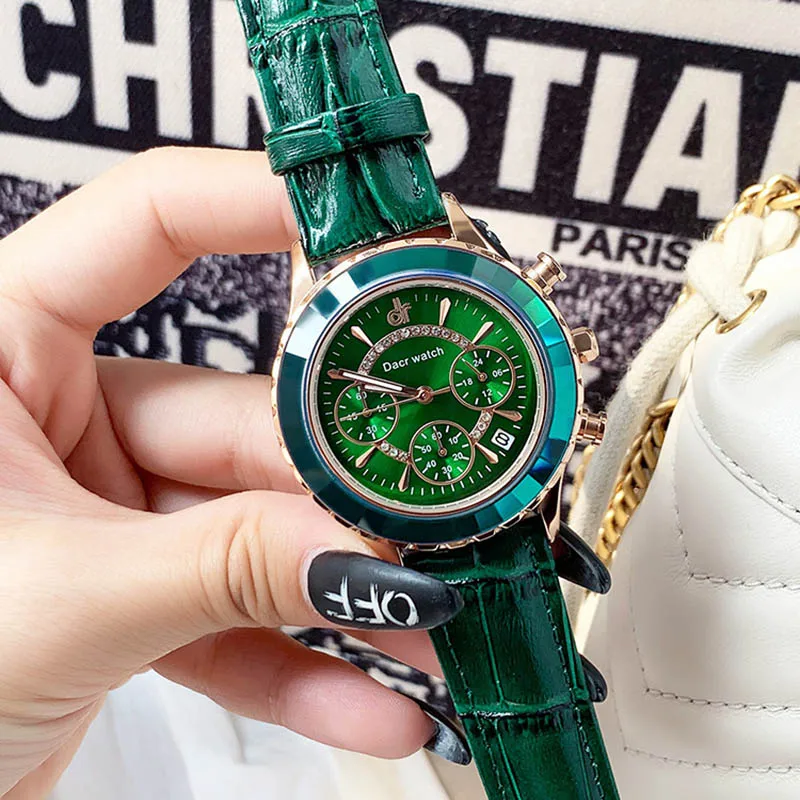 Женские часы 2020 Топ люксовый бренд Модные женские кварцевые с хронографом