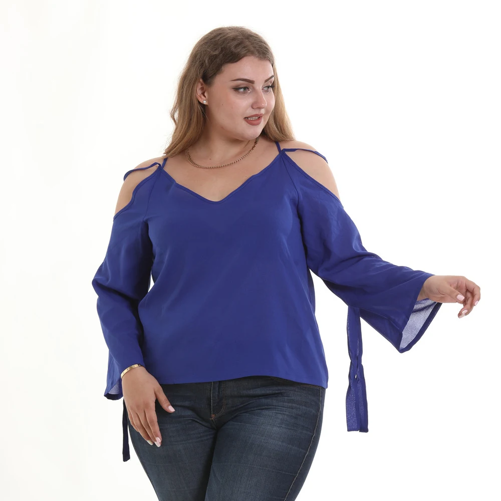 Топы размера плюс 6XL 5XL Винтажные Футболки с длинным рукавом шифоновые футболки