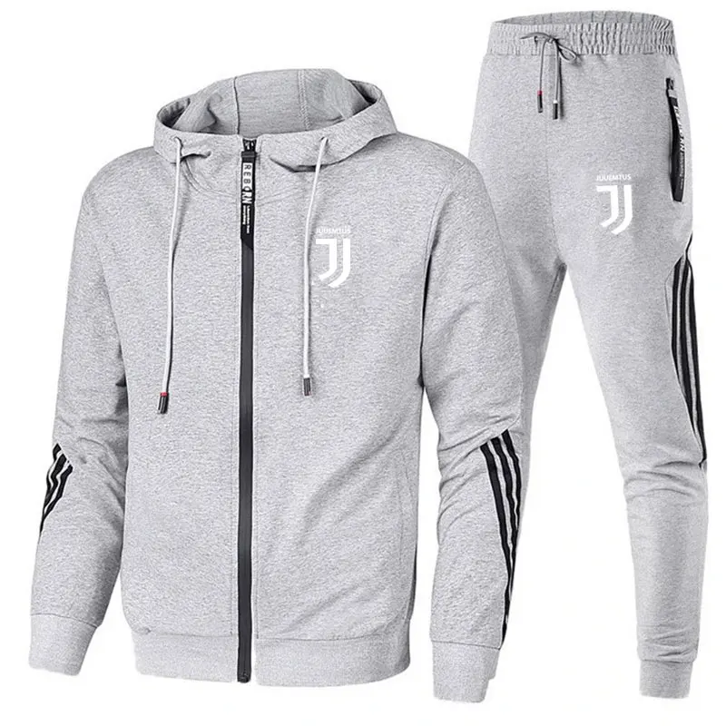 

Mens Hooded Sweatshirt and Pants Sportswear Jogging Casual Tracksuit 2 Piece Set 2021 New Collection