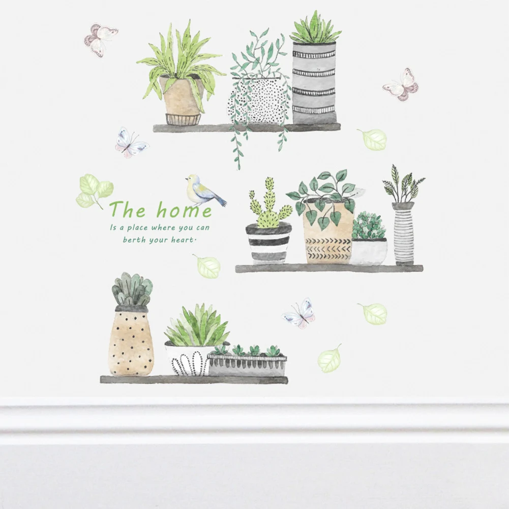 DIY стикер на стену декоративная наклейка ПВХ домашний декор цветок Настенный для