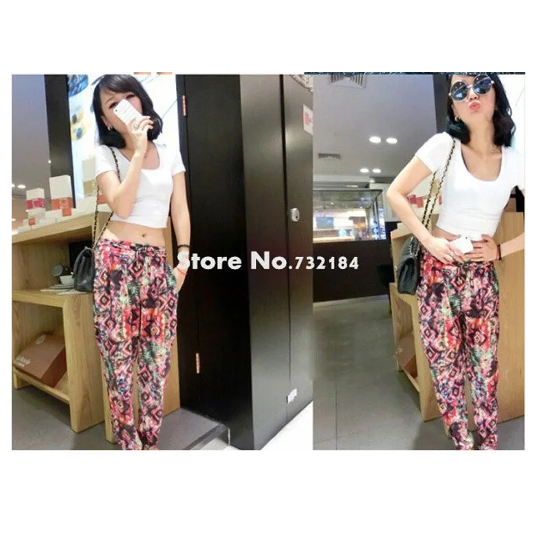 

Summer New Women's T-shirt European and American Double U-neck Short-sleeved Navel Solid Color T-shirt Sexy Bottoming Shirt