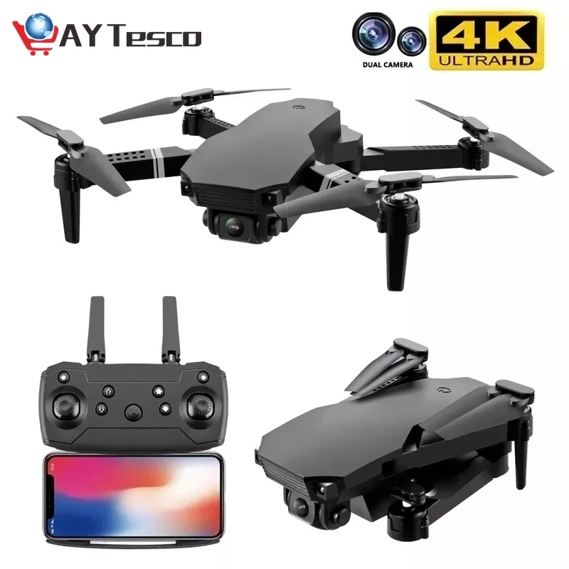 

2022 New S70 Drone 4K Profession 1080P HD Dual Camera Drones Helicopter WiFi FPV Real-Time Transmission RC Quadcopter Toys Gift