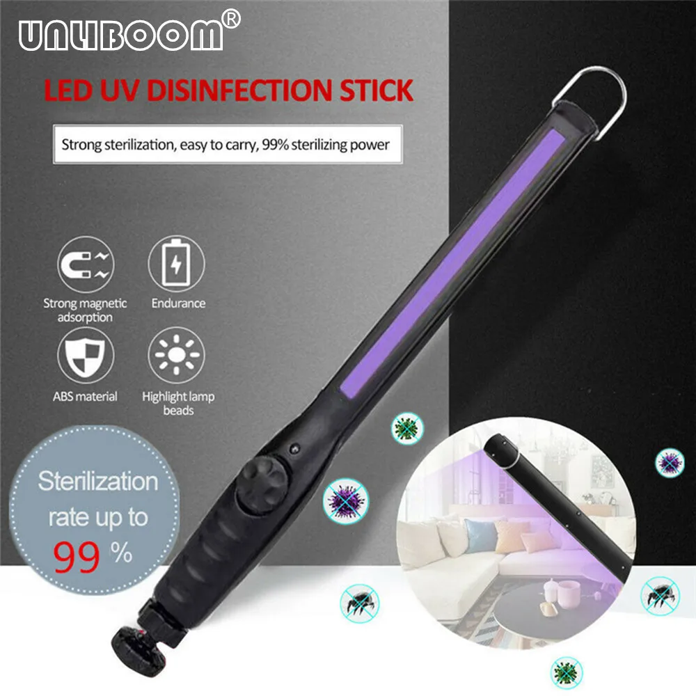 USB перезаряжаемая ультрафиолетовая УФ стерилизатор лампа трубка портативная