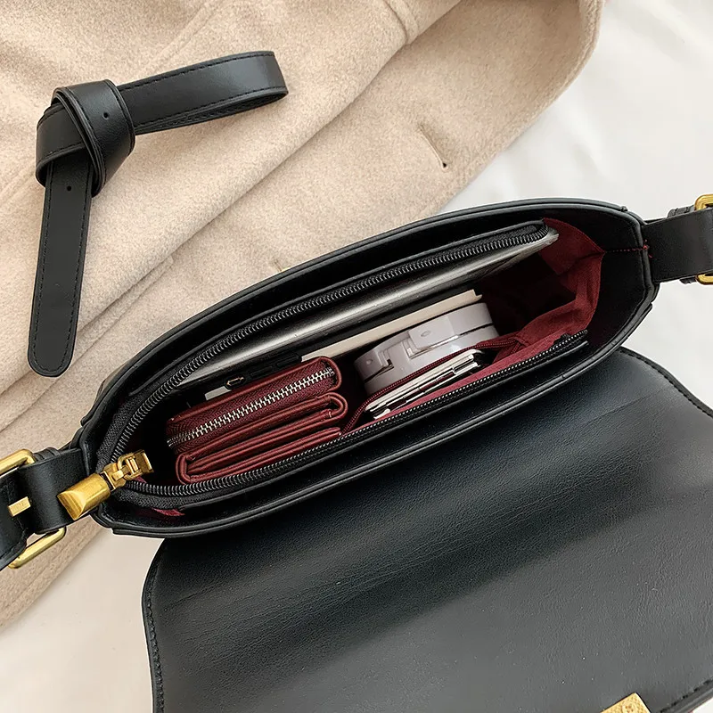 

Famous Brand Black Small Square Shoulder Bags for Women 2020 New High Quality Pu Leather Crossbody Bag Female Classic Clutch Bag