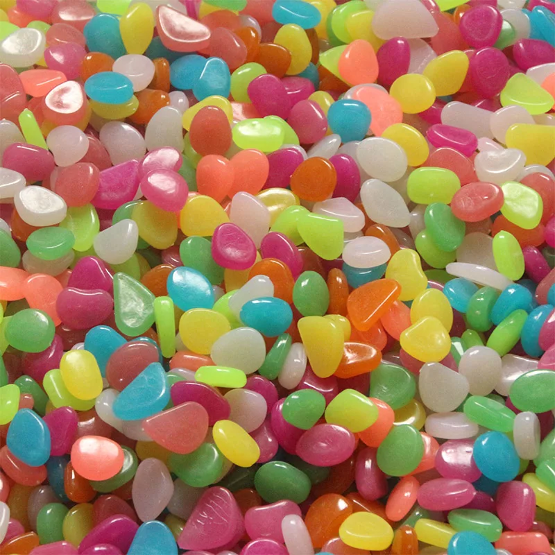 Сине зеленые светящиеся камни в темноте украшение для сада дорожное уличное