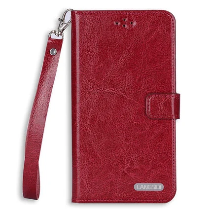 Dark red Чехол с откидной крышкой для samsung S6 S7 край S8 S9 S10 плюс A30 A50 A70 масло из вощеной кожи чехол для Note 8, 9, 10, A5 A7 A8 J3 J5 J7 чехол - Цвет: Dark red