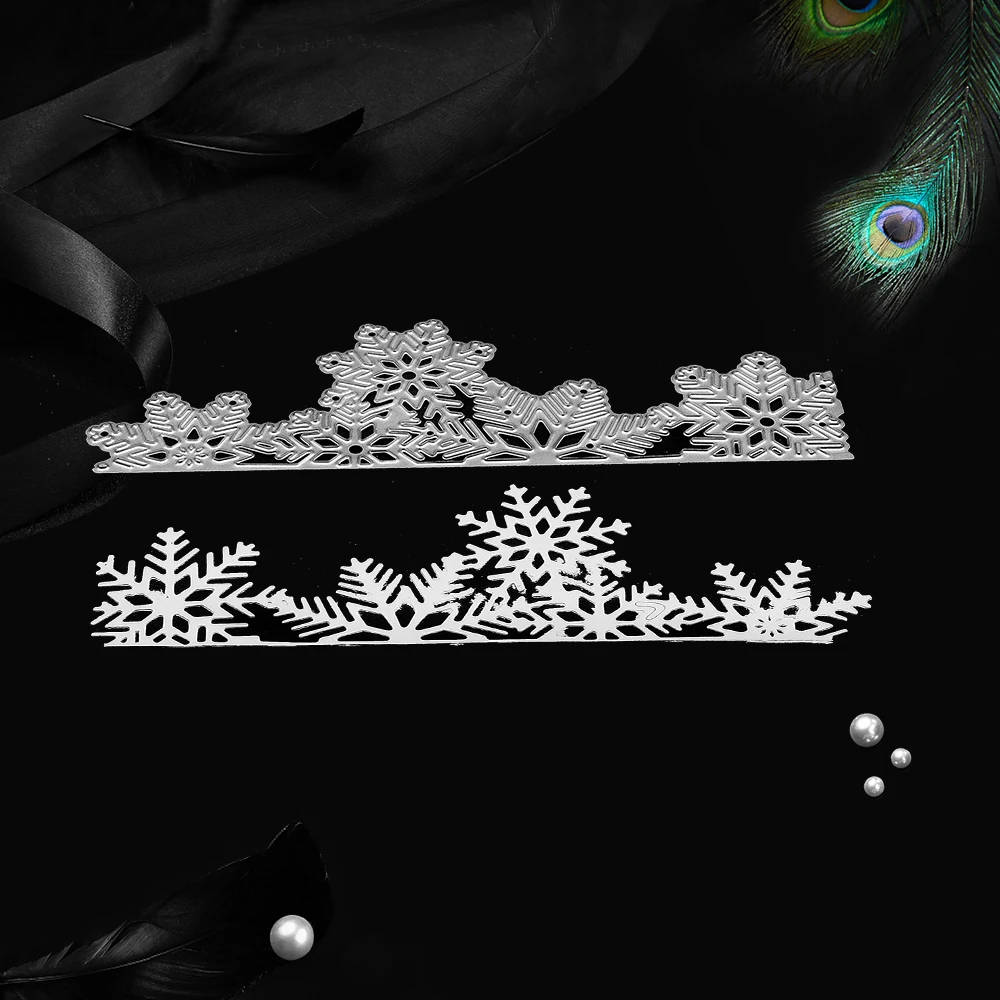 Металлические Вырубные штампы в виде снежинок 3D искусство рельефное тиснение