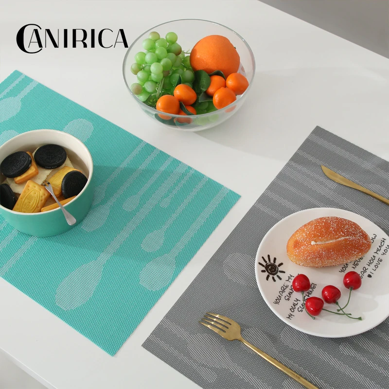 Упаковка из 4 шт. столовые приборы Кухня Столовая Коврики для столиков