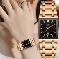 wwoor 2021 top brand luxury ladies watches for women fashion square women quartz wrist watch women rose gold geneva design gifts