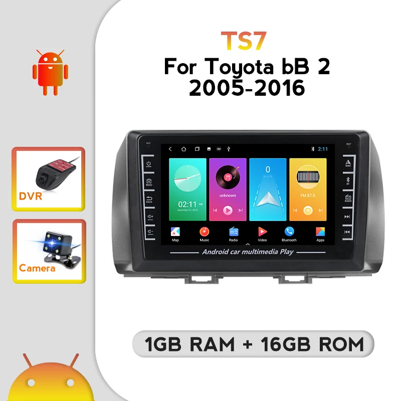 Автомагнитола YelloBerry для Toyota BB 2 QNC20 2005-2016 мультимедийный видеоплеер навигация