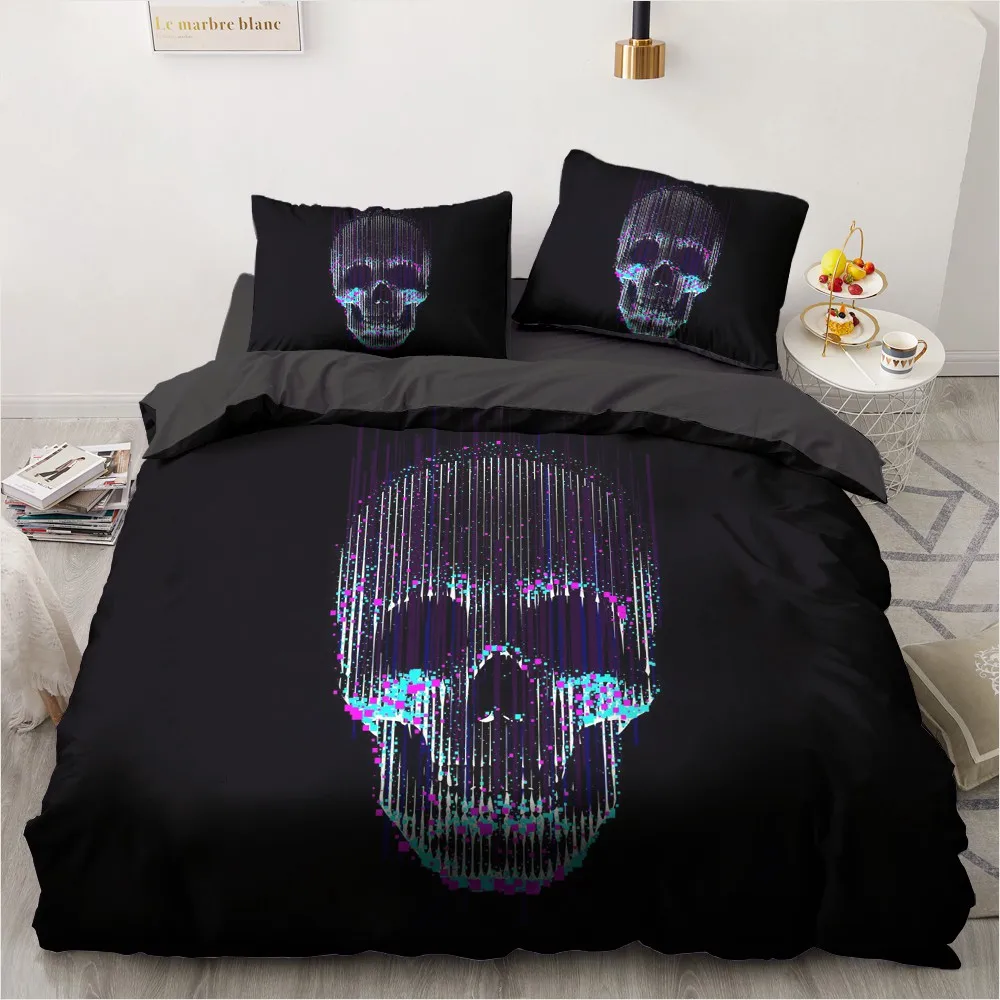 Simple Bedding Sets 3D Marbling Duvet Quilt Cover Set Comforter Bed Linen Pillowcase King Queen Full Double Home Texitle|Комплекты