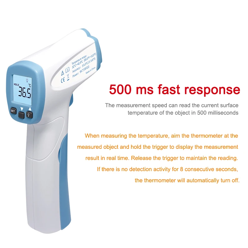 Цифровой инфракрасный термометр бесконтактный высокотемпературный