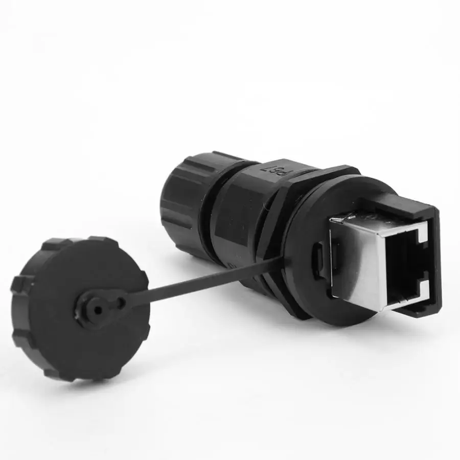 Водонепроницаемый RJ45 Ethernet разъем 180 градусов водонепроницаемый