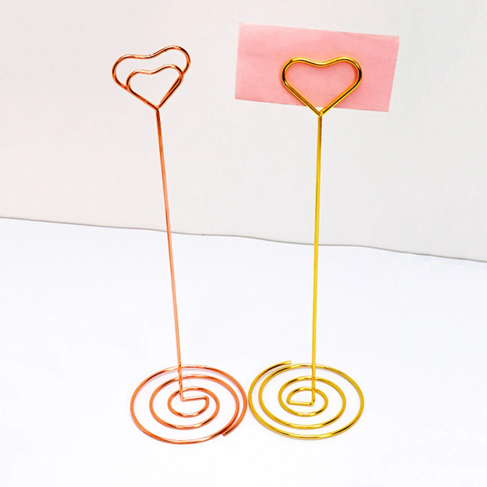 10 шт. настольные держатели для записей под розовое золото|Знаки с указателями