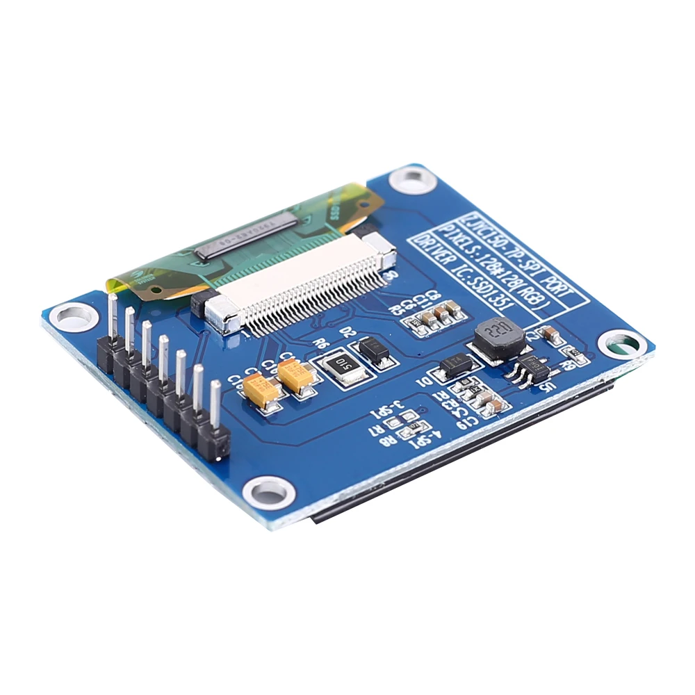 SPI дисплейный модуль OLED RGB экрана дисплея 65K SSD1351 драйвер 128*128 3 В мощность 1 5 дюймов