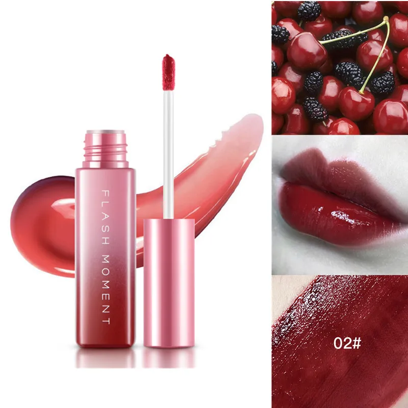 

1Pc Mirror Surface Lip Gloss Tint Lips Makeup 6 Colors Liquid Lipstick Lasting Moisturizing Non-stick Cup Lip Glaze TSLM2