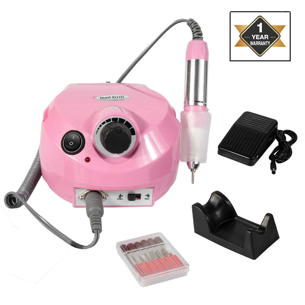 Pink 800g Профессиональная электрическая дрель для ногтей, аппарат для маникюра, оборудование для дизайна ногтей, аппарат 35000 об/мин для маникюра, педикюра, пилка для ногтей, инструменты, сверло для полировки - Цвет: Pink 800g