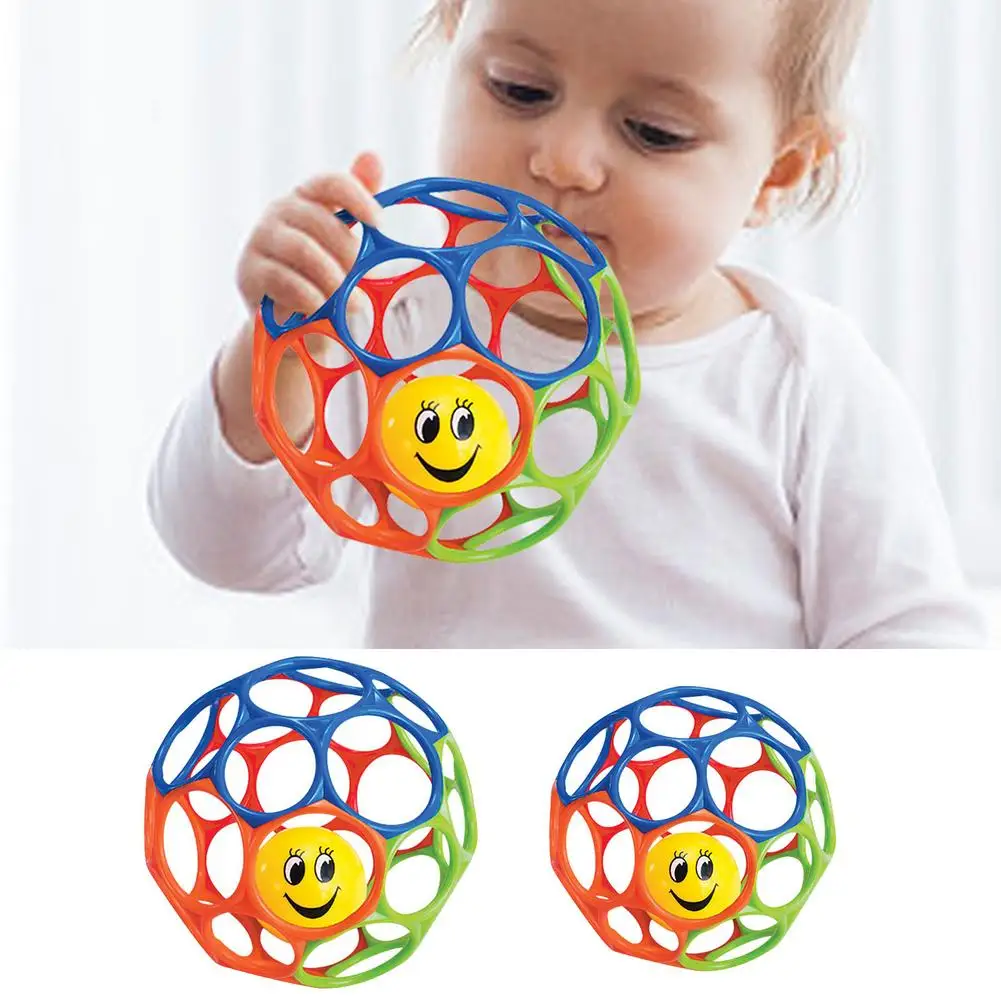 

Baby Rattle Toy - Grip Ball For Babies Hole Ball Toy Light-Weight Rattle Ball For Newborn Babies Boys Girls