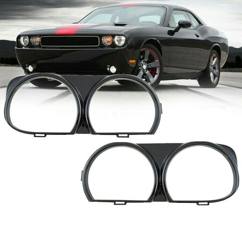1 пара передних фар Dodge Challenger передняя фара рамка отделка правая и левая 68259053AB
