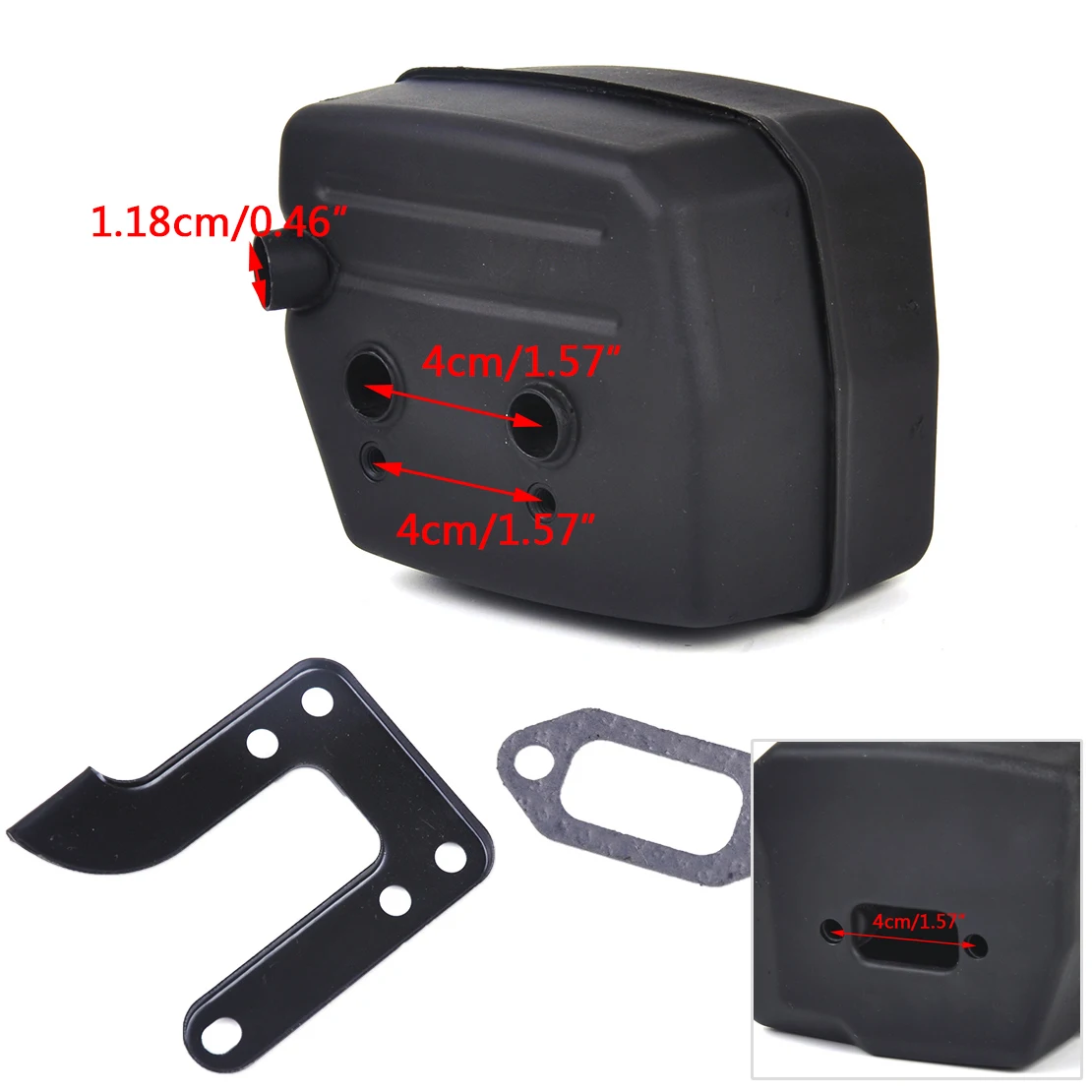 Высококачественный выхлопной глушитель LETAOSK прокладка и кронштейн подходят для