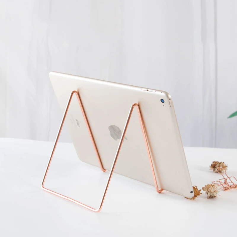 Подставка для книг с рамкой фотографий и надписью розовое золото| |