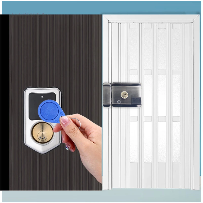 

KINJOIN Smart Door Lock RFID Sensor Security Access IC Card Door Lock Castle Electronic Lock Support Video Doorbell Mobile APP
