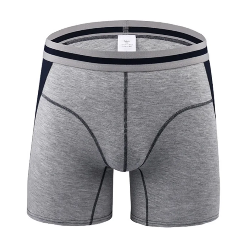 

Mens Modal Underpants Long Leg Sports Underwear Silky Soft Boxer Shorts H9