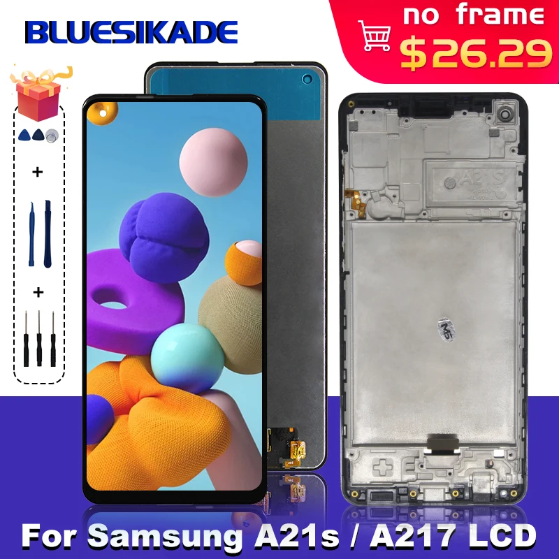 ЖК дисплей 6 5 дюйма для Samsung Galaxy A21S A217F A217 сенсорный экран дигитайзер A217F/DS A217H