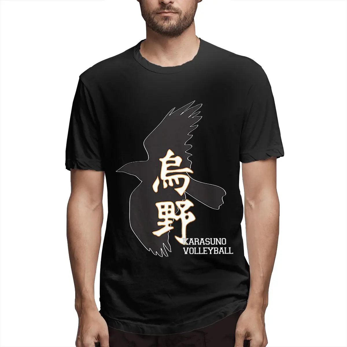 

Karasuno-Club-Shirt-Essential Men's Unique Tees Short Sleeve O Neck T-Shirt 100% Cotton Summer Clothes