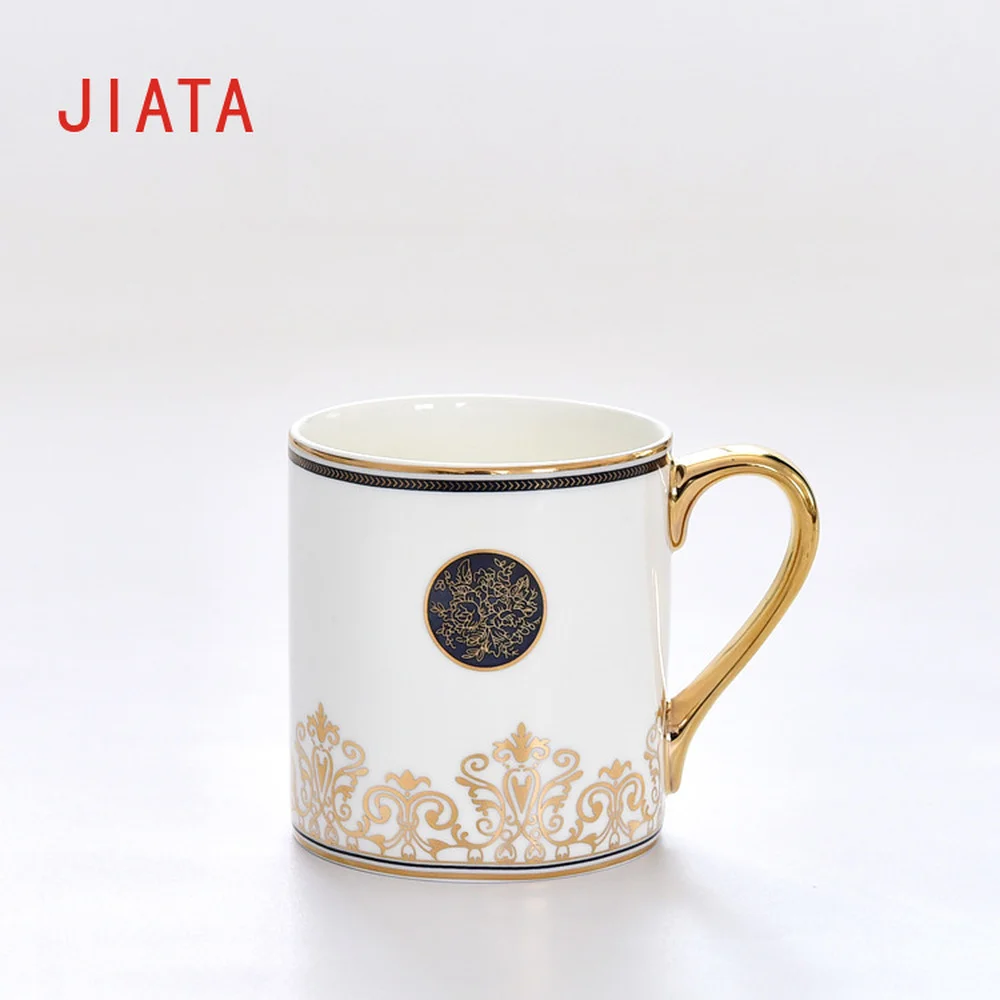 

Creative quality ceramic cup with gold handle manual coffee cup irregular shape tea cup cup with unique gift home decoration