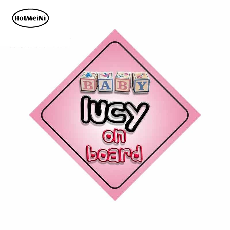 HotMeiNi 13 см x для ребенка Lucy на борту Новинка ребенок Oem забавные автомобильные