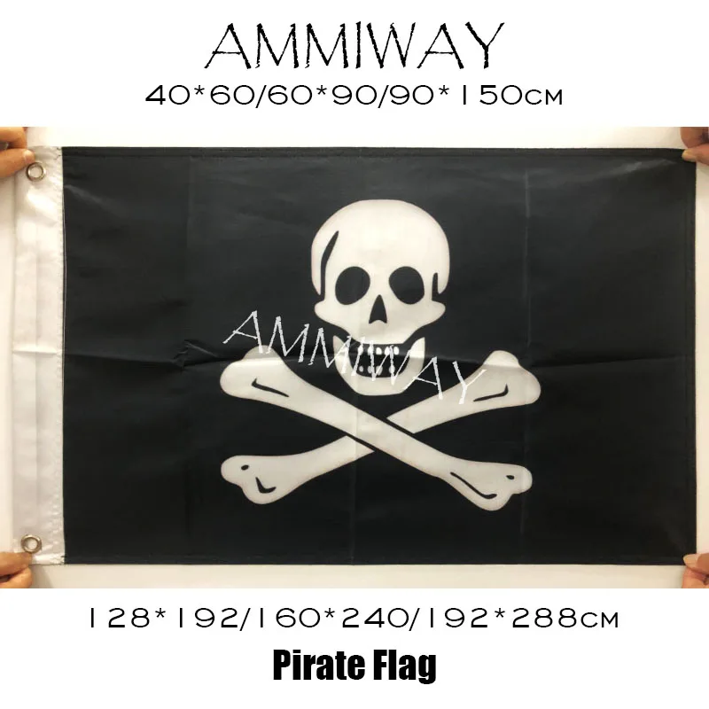 AMMIWAY 90x15 0 см/128*192 см/160*240 см Мультяшные повязки на голову с черепом скрещенные