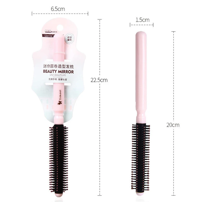 1 шт. круглая расческа для волос щипцы завивки кисти вьющихся массажный ролик из