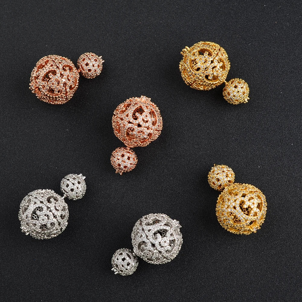 

Серьги-гвоздики женские разноцветные, с фианитами, 10-19 мм