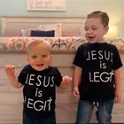 Рубашка для маленьких мальчиков с надписью Jesus Is Legit Faith Jesus Saves футболка с Иисусом для маленьких девочек, футболка для христианина, для маленьких мальчиков и девочек, God Is Good Tee