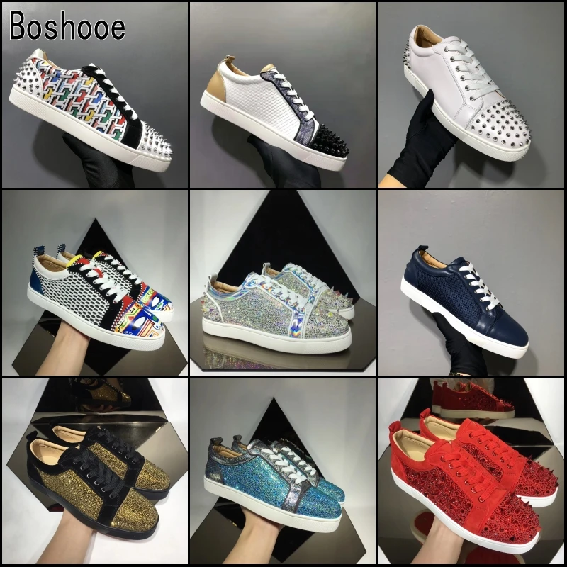 Роскошные дизайнерские модные кроссовки Повседневная обувь Стразы с низким