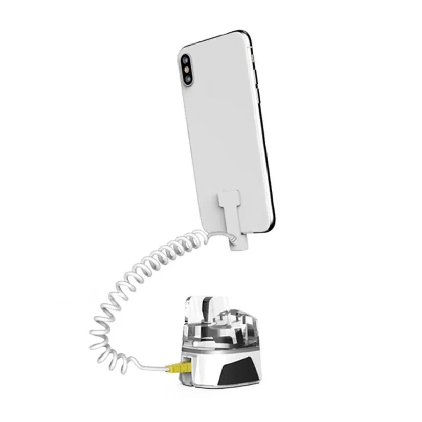 

(8 Set/Lot ) Good Quality Pure Color ABS Material Vertical Display Mobile Phone Store Demo Device Remote Alarms Charger Stand