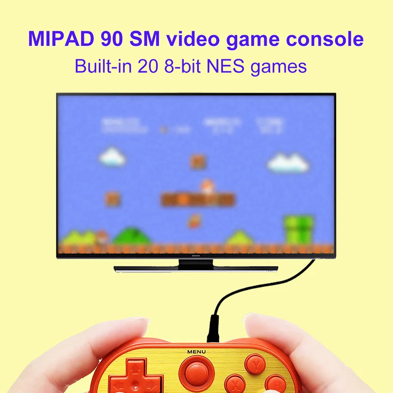 Портативная игровая мини-консоль Powstro Mipad 90 SM 8-битная Встроенная Классическая