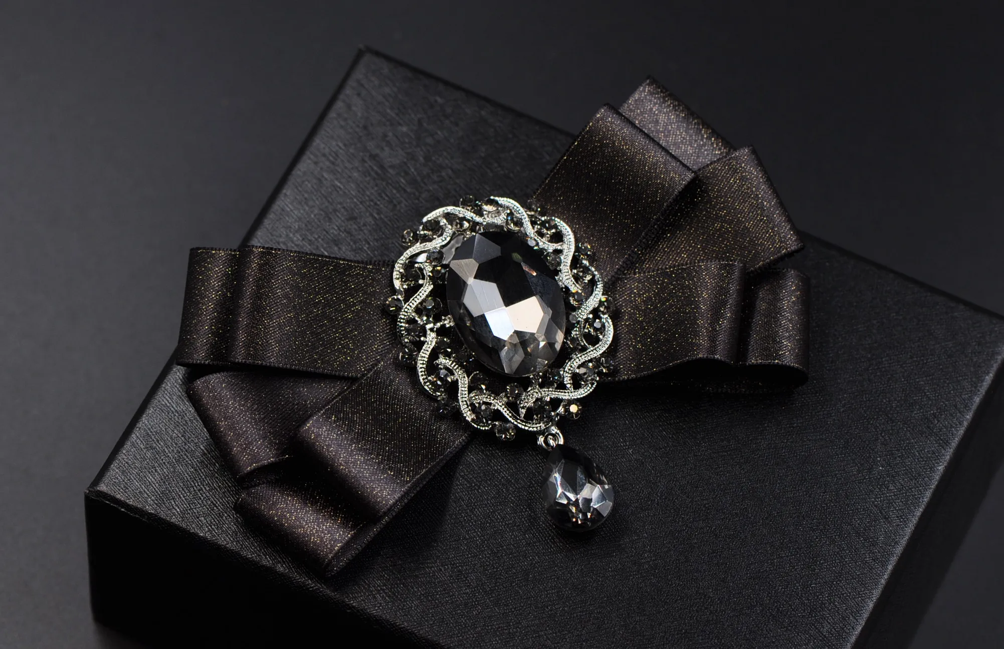 Я Remiel британский стиль мужской галстук брошь бабочка для жениха Свадебные Стразы