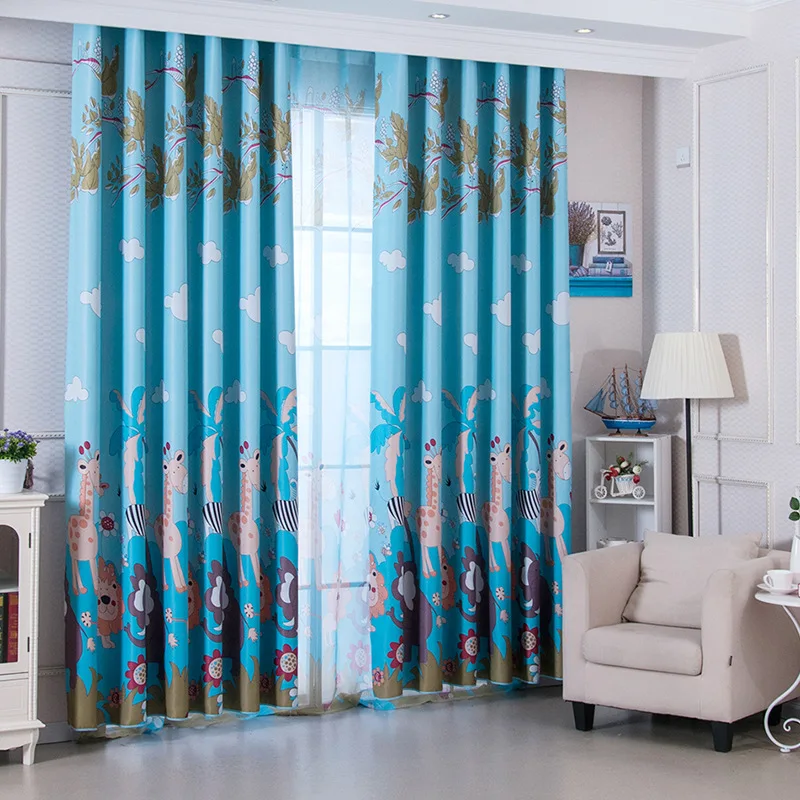Мультяшные шторы для гостиной столовой спальни детские в пол занавески | Дом и