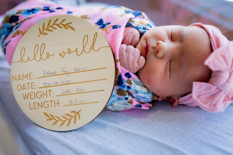 Набор из 20 предметов знак Hello World анонс рождения новый детский подарок больница