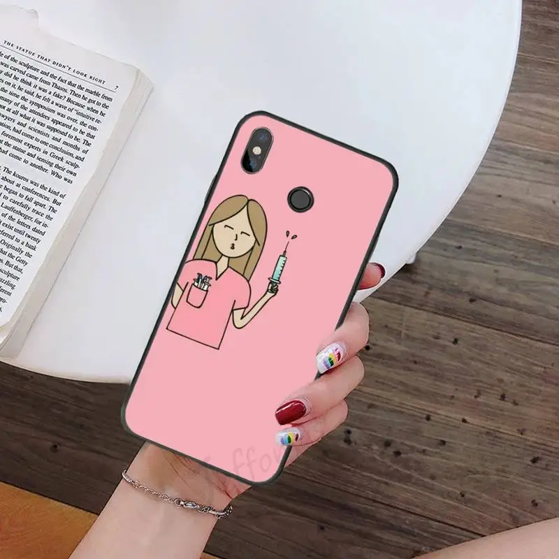 

Spain Cartoon Medicine Doctor Nurse fashion Phone Case For Xiaomi Redmi 7 9t 9se k20 mi8 max3 lite 9 note 8 9s 10 pro Silicone
