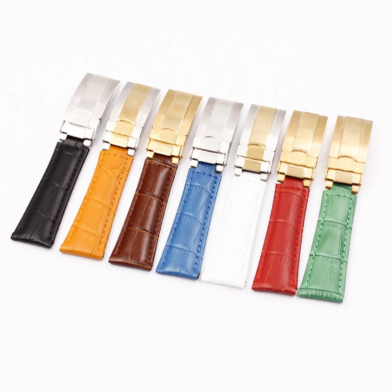 Ремешок для часов из крокодиловой кожи подходит Rolex с зелеными водными