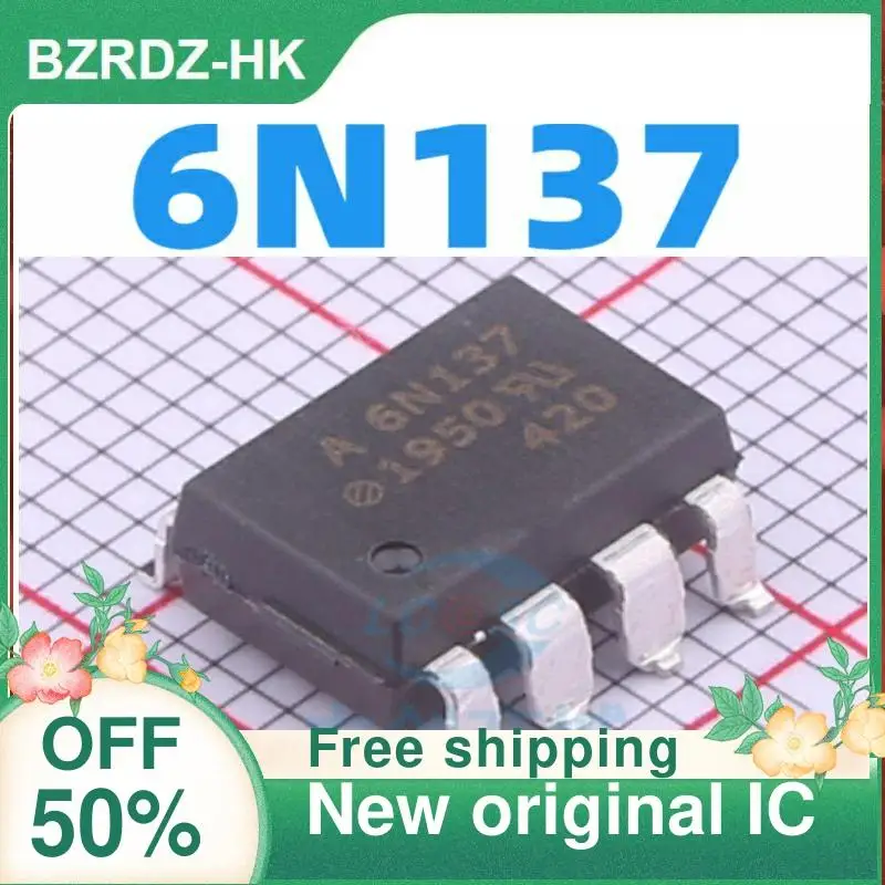 

2-10PCS/lot 6N137 EL6N137 SOP-8 6N137SD New original IC