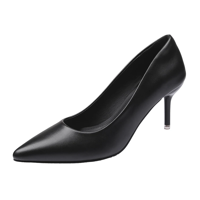 

NIUFUNI Sexy Women Pumps Stiletto Pointed Toe Shallow Career Footwear High Heels Elegant Wedding Office Work Shoes For Women